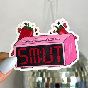 Smut O&#39; Clock Sticker: Waterproof Vinyl Decal for Kindle