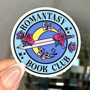 Romantasy Book Club Sticker: Waterproof Kindle Reader Decal