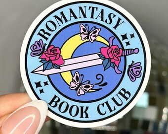 Romantasy bokklubbsklistermärke, Kindle-klistermärke, Boklig, Booktok