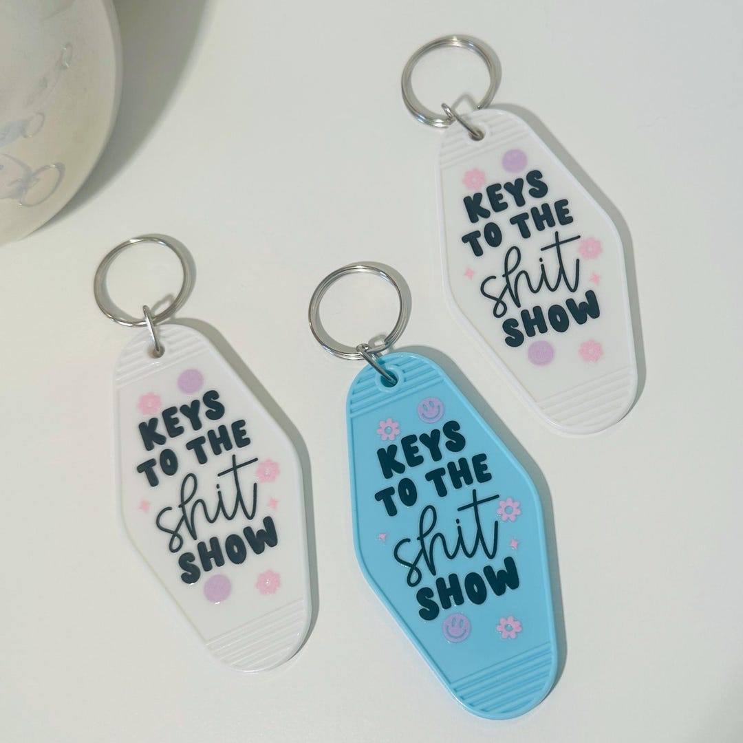 Keys to the Shit Show Keychain Acrylic Keychain Bag Charm Gift for ...