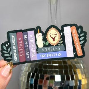 TOG Bücherregal Aufkleber | Thron aus Glas Sticker | SJM | Sarah J Maas | Kindle Sticker | Aelin | Bücherwurm Geschenk