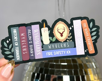 Throne of Glass Bookshelf Sticker, Aelin, TOG, Kindle Stickers, Book Club Gifts