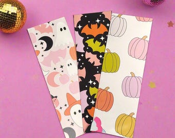 Halloween Bookmarks: Spooky Ghosts, Pumpkins, Bats, Bookish Halloween