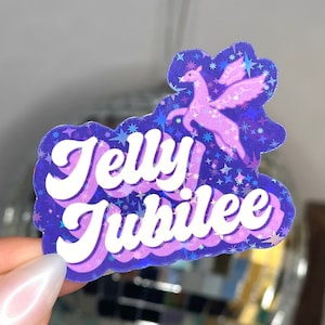 Pegatina holográfica Jelly Jubilee / Inspirada en Crescent City / Bryce Quinlan / Bookish / Sarah J Maas / Pegatina para Kindle