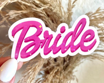 Bride Sticker, Holographic Bachelorette Gifts, Bridal Party, Bach stickers, bach labels