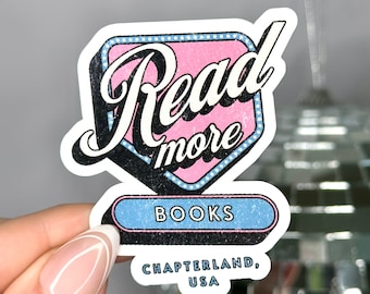 Read More Books Sticker, Kindle Stickers, Book Club Gifts