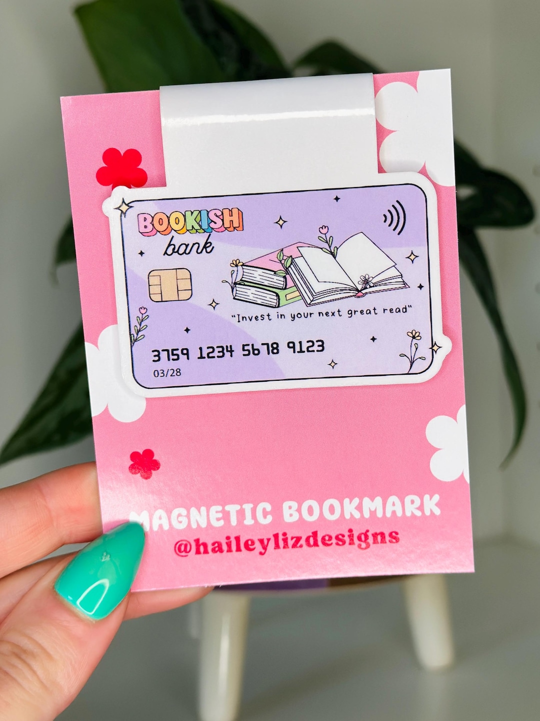 Bookish Bank Card Magnetic Bookmark, Gifts for Book Club, Book Lovers ...