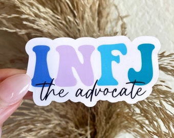 Myers Briggs Stickers, Personality Type Sticker, INFJ INTP ESTP Therapy