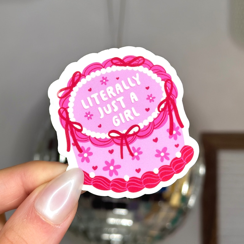 Literally just a girl sticker by Hailey Liz Designs