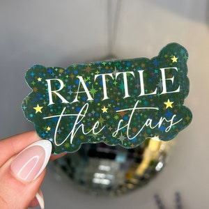 Sticker rammelt de sterren | Sticker troon van glas | Holografische sticker | TOG | SJM | Sarah J Maas | Kindle-sticker | Waterdichte sticker