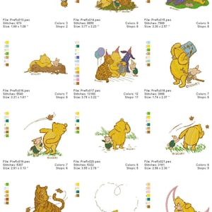 Classic Winnie the Pooh Embroidery Files, 53 Designs All Formats included