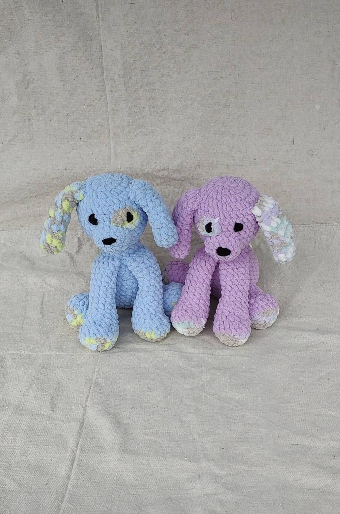 Adorable Soft Stuffed Puppy Blue or Purple Dog Plushy Plush Dog Etsy Canada