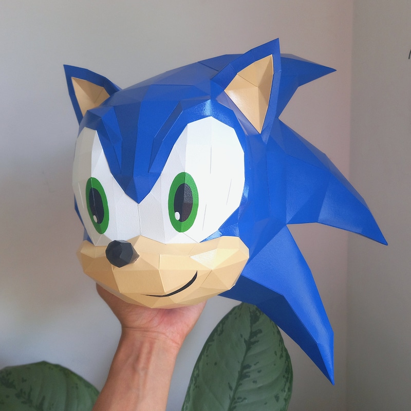 Sonic the Hedgehog Mask - Etsy