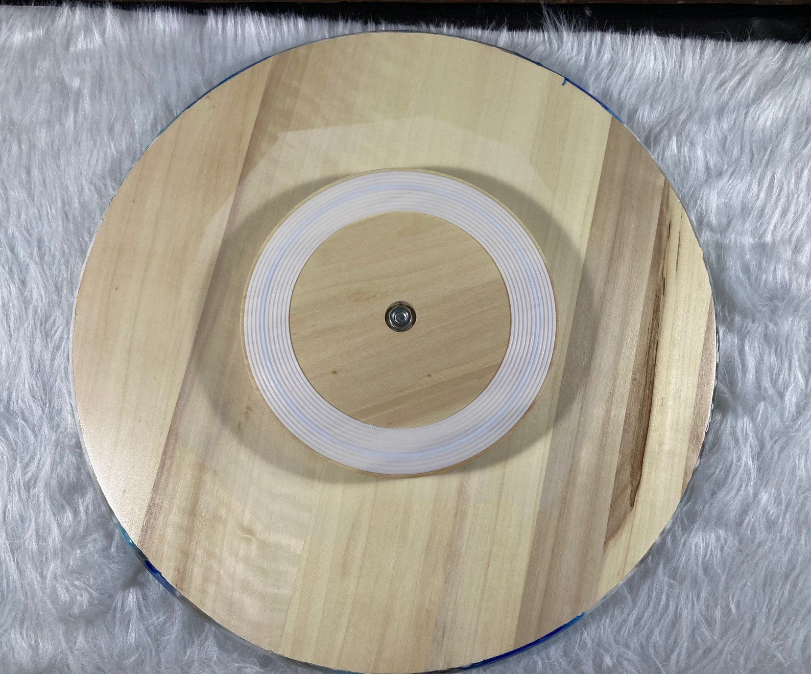 Faule Susan abstarct Kunst in Blues Grau Silber & weiß mit | Etsy