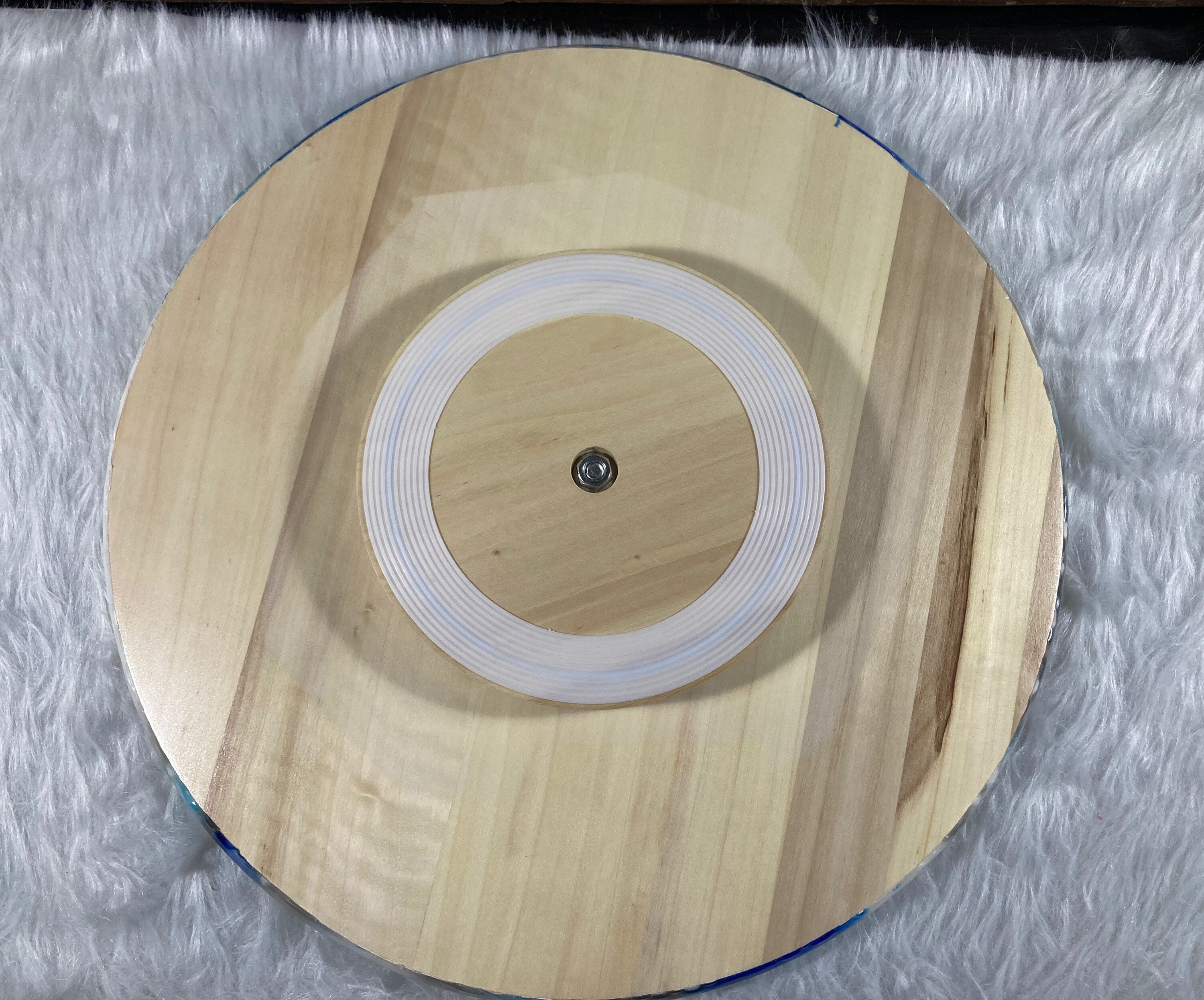 Faule Susan abstarct Kunst in Blues Grau Silber & weiß mit | Etsy