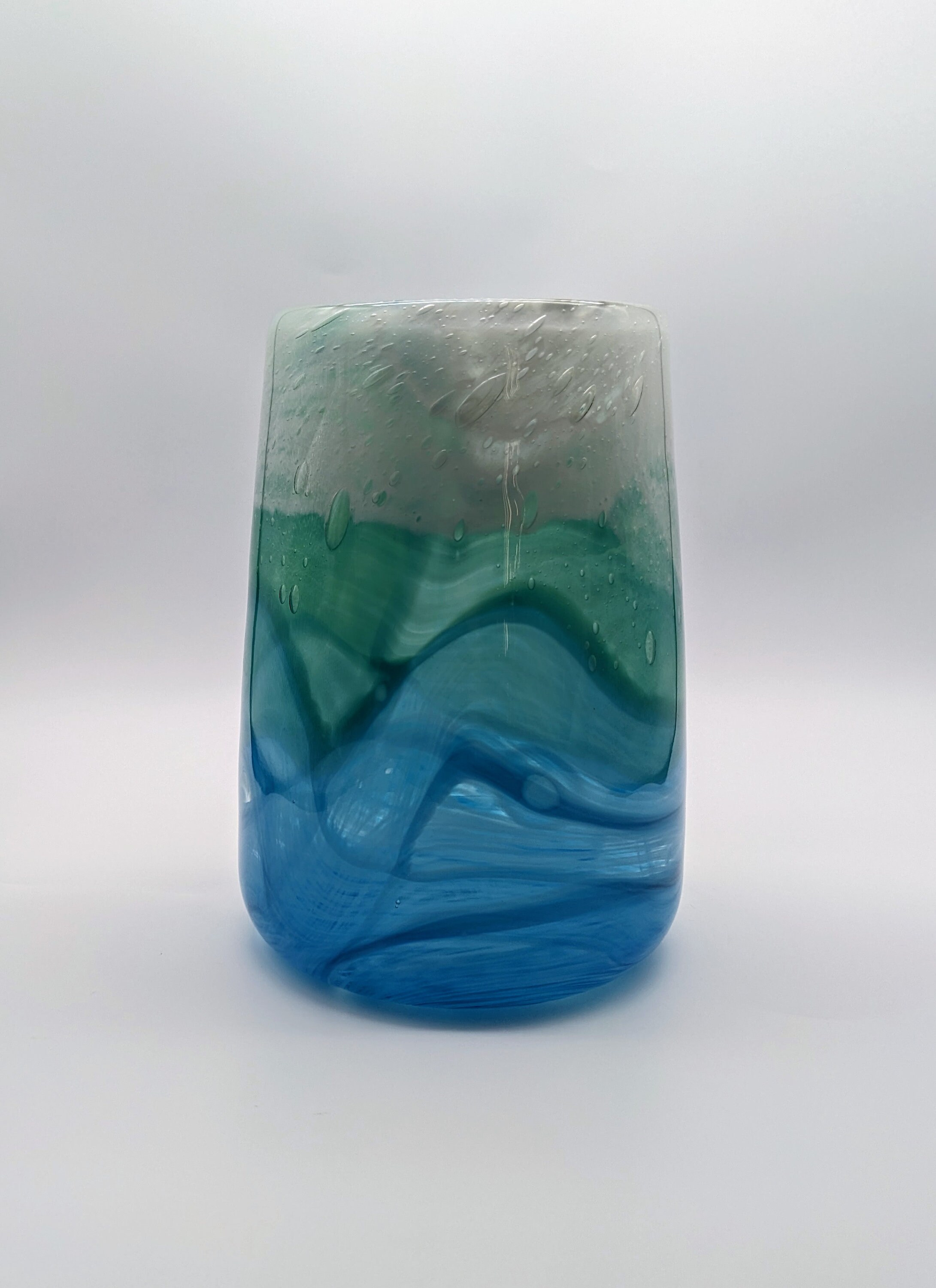 Ocean Swirl Vase 10x12cm