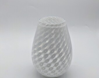 White Bubble Trap Vase
