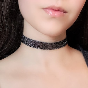 Red sparkly hotsell choker