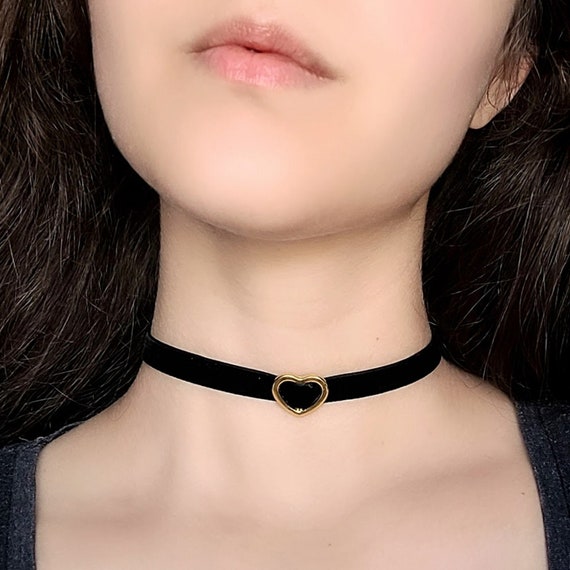 Women Choker Necklace Girls Gothic Collar Lace Velvet Chockers For Women  Girls Jewelry Gifts Black Sunlight
