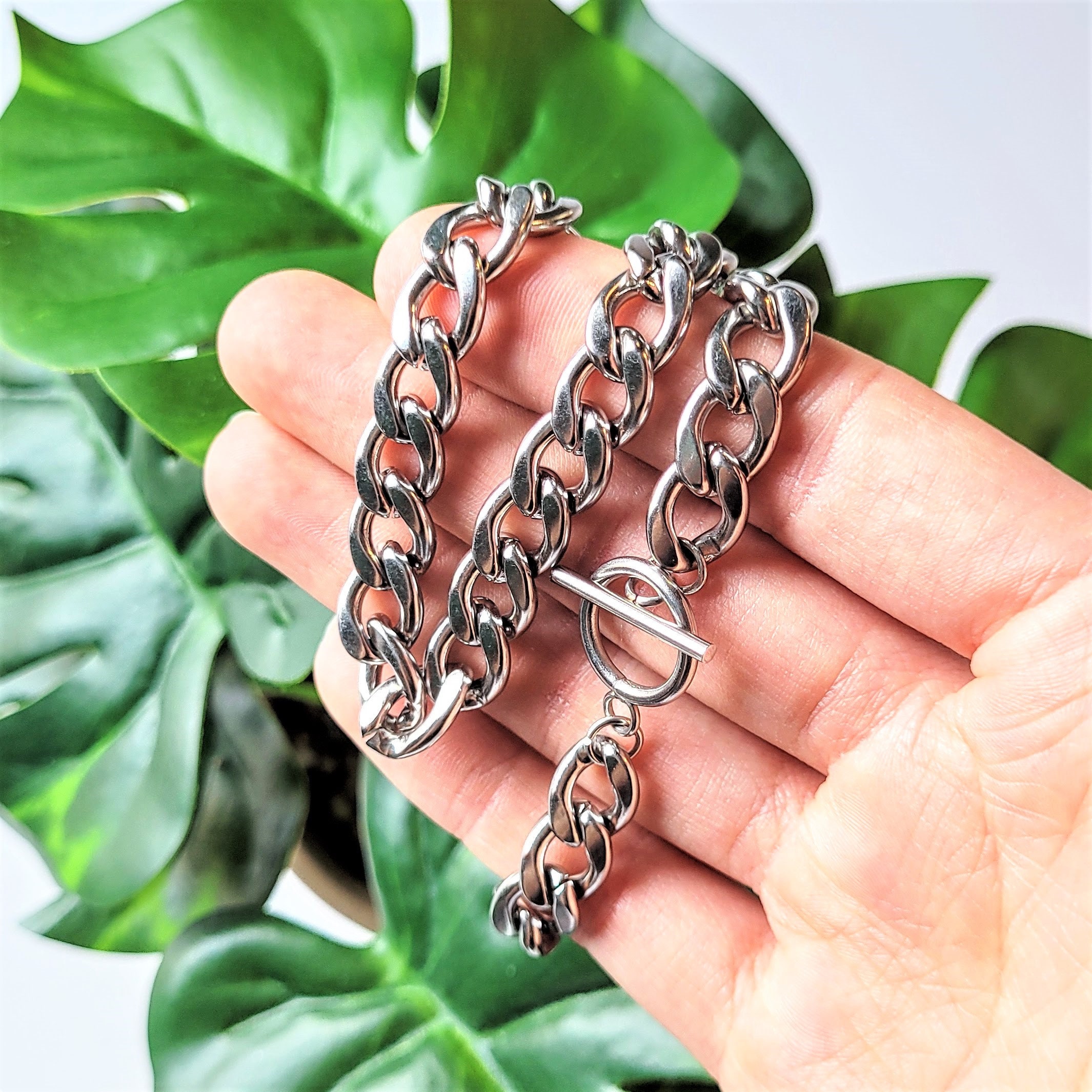 ネックレス・ペンダント LOVE ME MONSTER [Surgical] Chunky Link Chain Necklac 4BUK459 ☆LOVE ME MONSTER☆Surgical Chunky Link Chain Necklace (LOVE