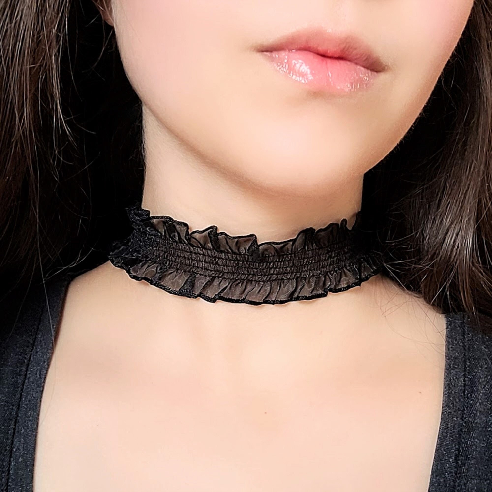 Frilly choker deals
