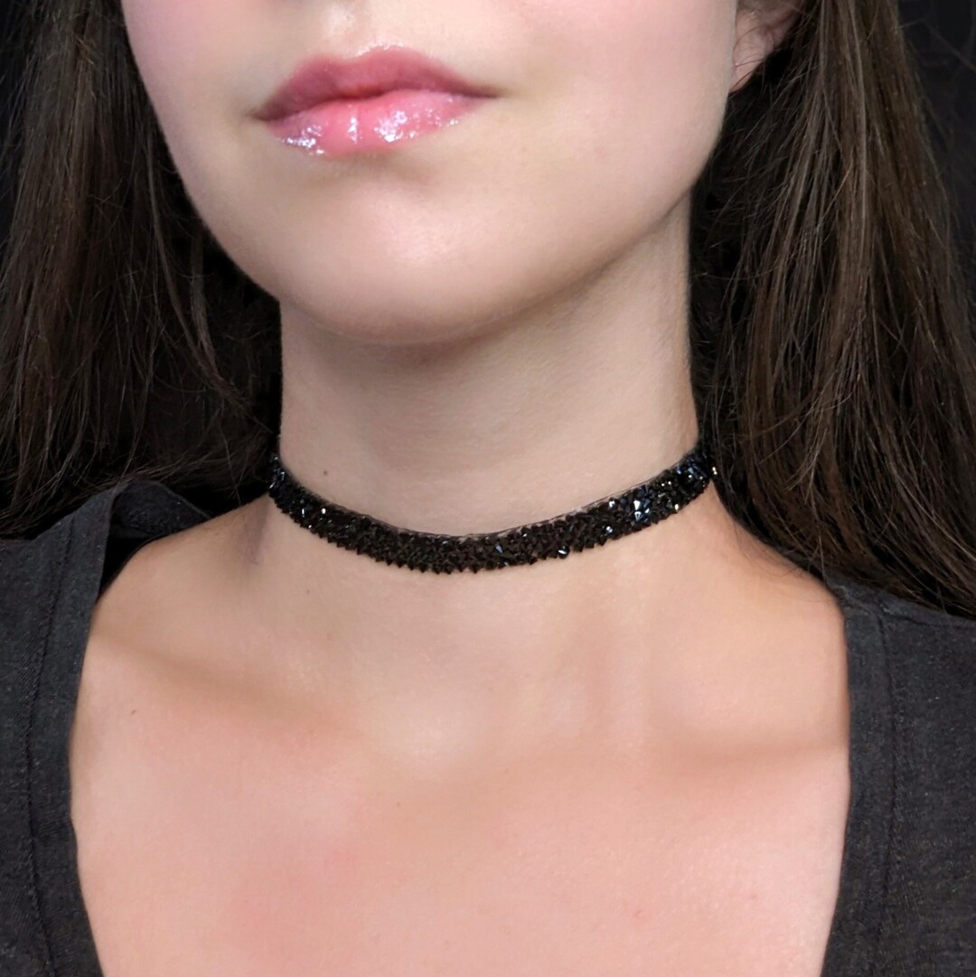 ネックレス・ペンダント LOVE ME MONSTER Surgical Ball Black Crystal Choker ☆人氣☆LOVE ME MONSTER☆Ball & Black Crystal Choker (LOVE