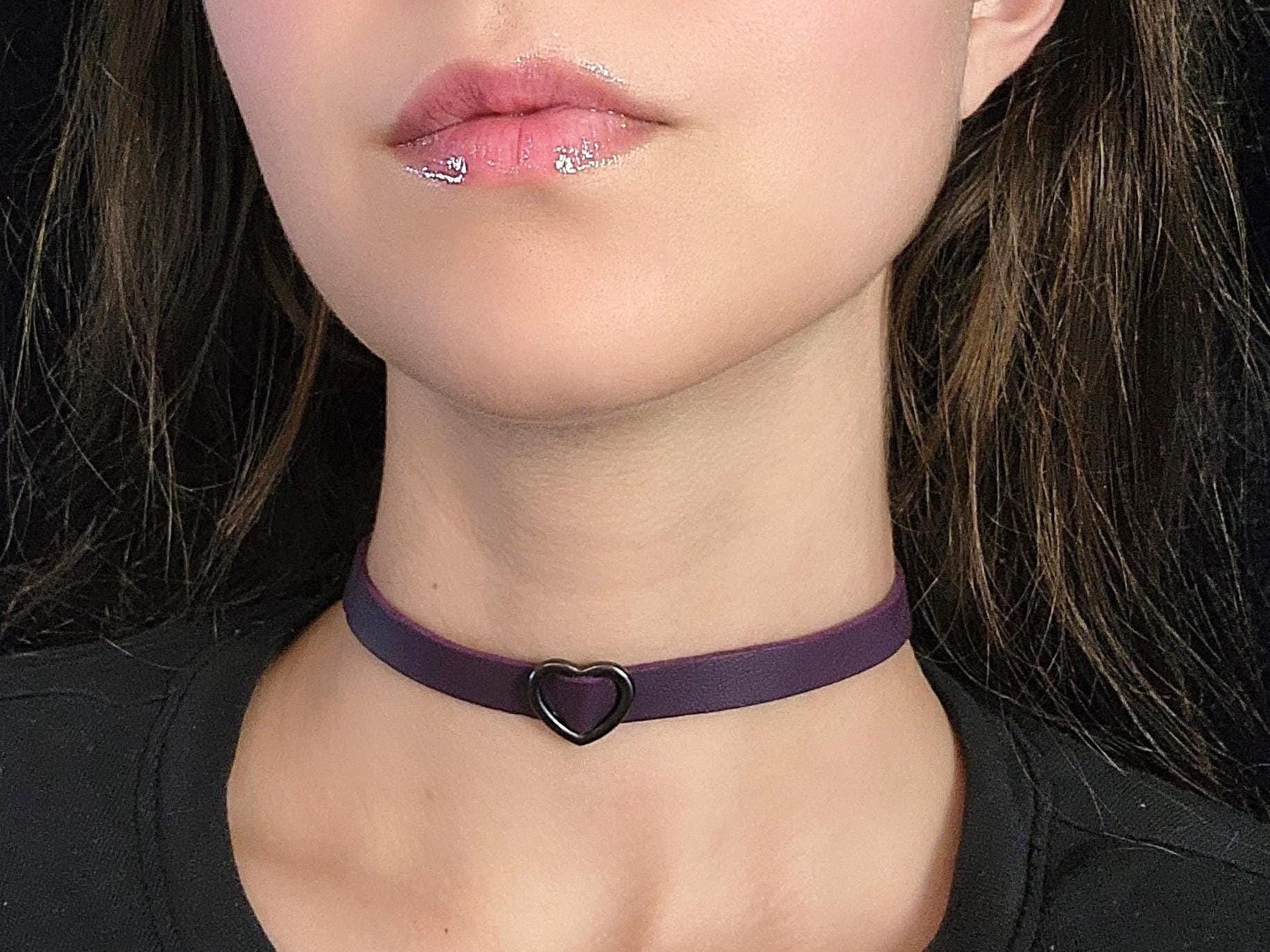 Black Purple Choker - Etsy