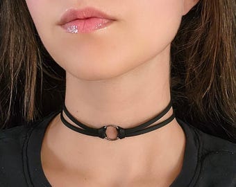 Jewellery Egirl Choker Choker Necklaces Girl Wearing Black Choker