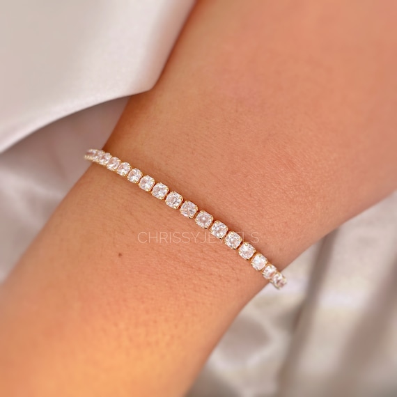 Jewels By OLIVE - Tennis Bracelet is now available in Gold & Silver Color.  Price is #4,000 each Elites and simple design Available for wholesalers |  Facebook