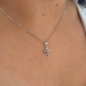 Collar de estrella del norte, collar de estrella de diamantes, collar de brújula, collar minimalista, collar de capas, collar de brújula
