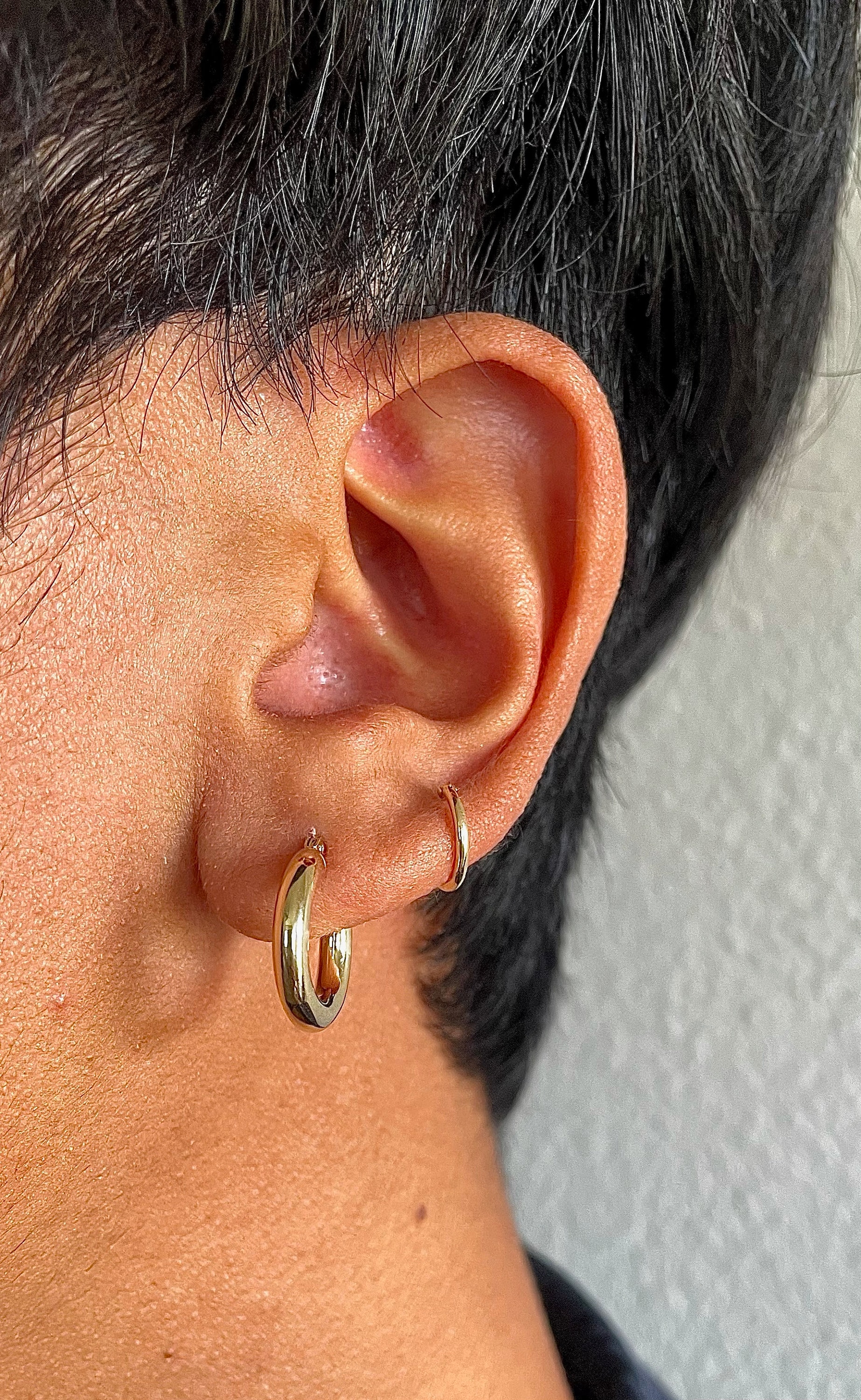 3mm thick hoop earrings discount