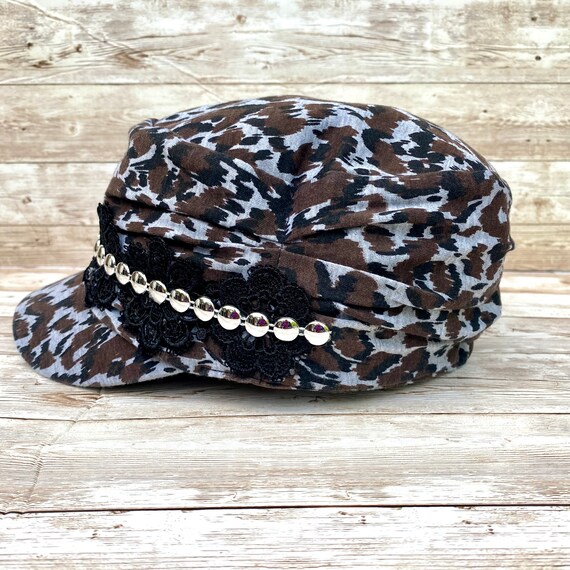 Leopard Cadet Hat Animal Print Army 