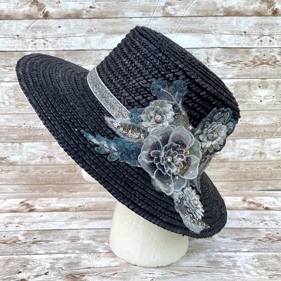 Black and Silver Straw Cap Echo | Accessories | Black And Silver Straw Cap | Poshmark main image 4