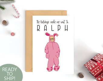 Raphie Blank Inside Christmas Card | Ready To Ship