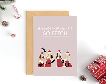 So Fetch Mean Girls Blank Greeting Card Ready To Ship