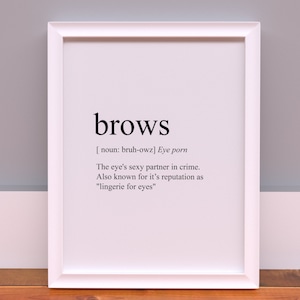 眉の定義の壁アート