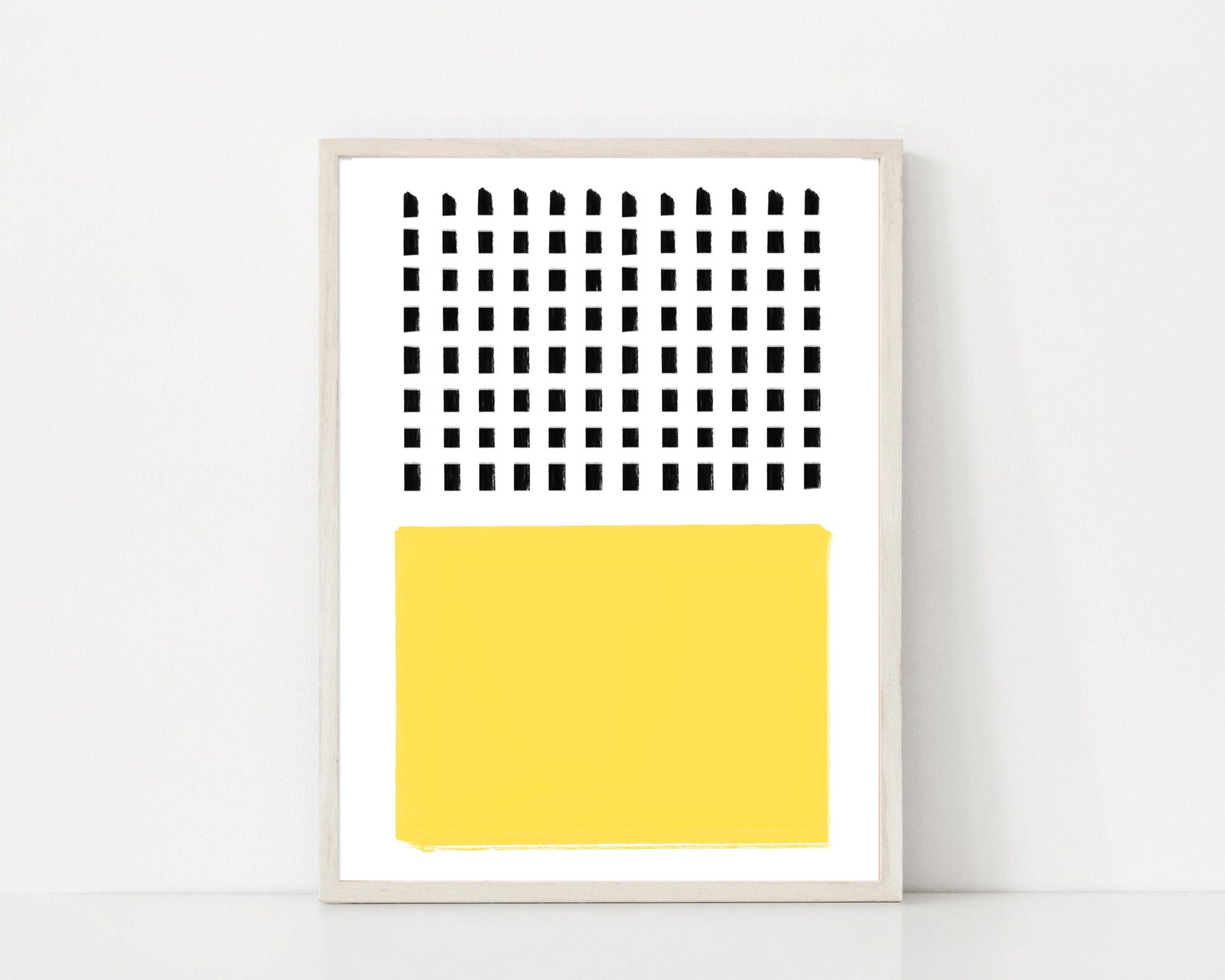 Black and White Prints Set of 3 Primary Color Prints Boho Etsy