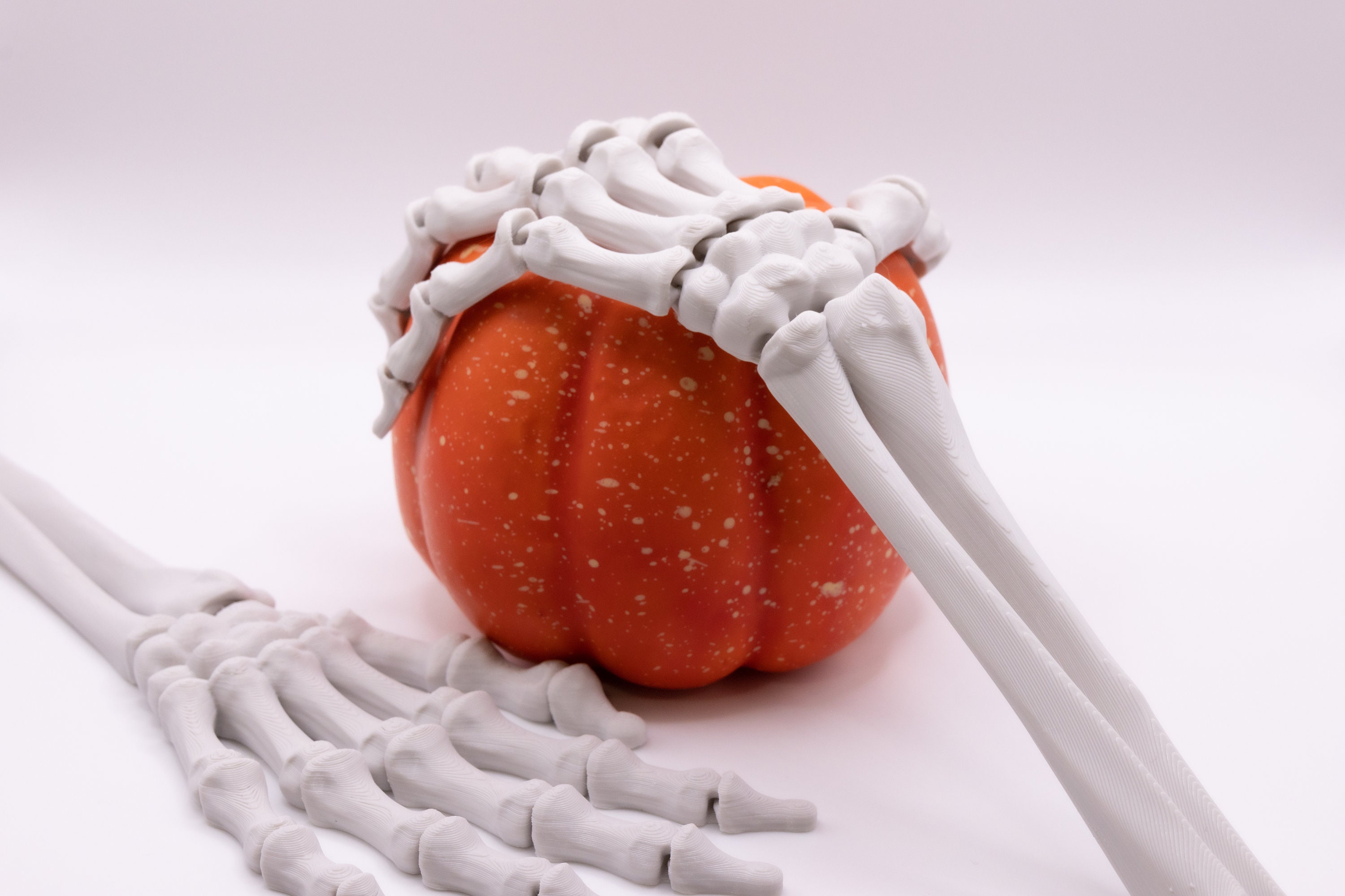 Skeleton Hands 3d Printed Halloween Articulated Flexible Etsy Canada