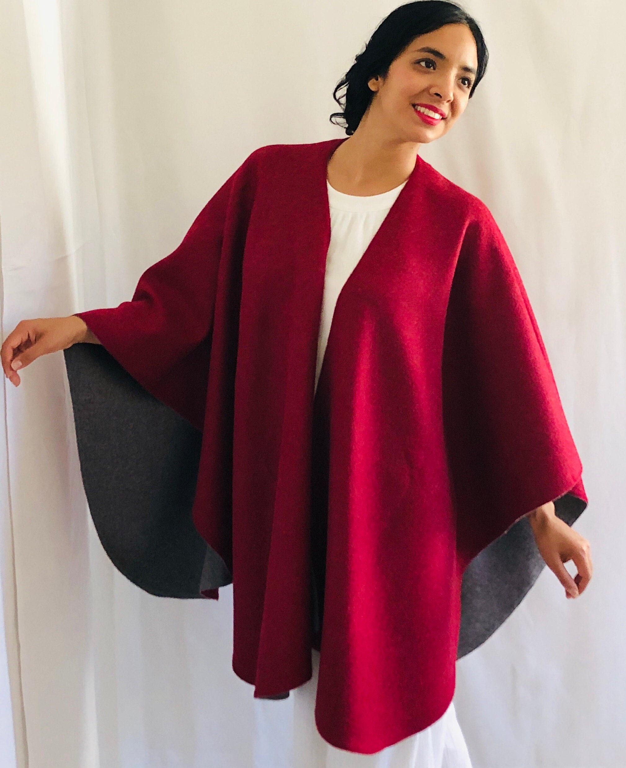 Milan Ruana Wrap Reversible Unisex 100% Baby Alpaca - Etsy