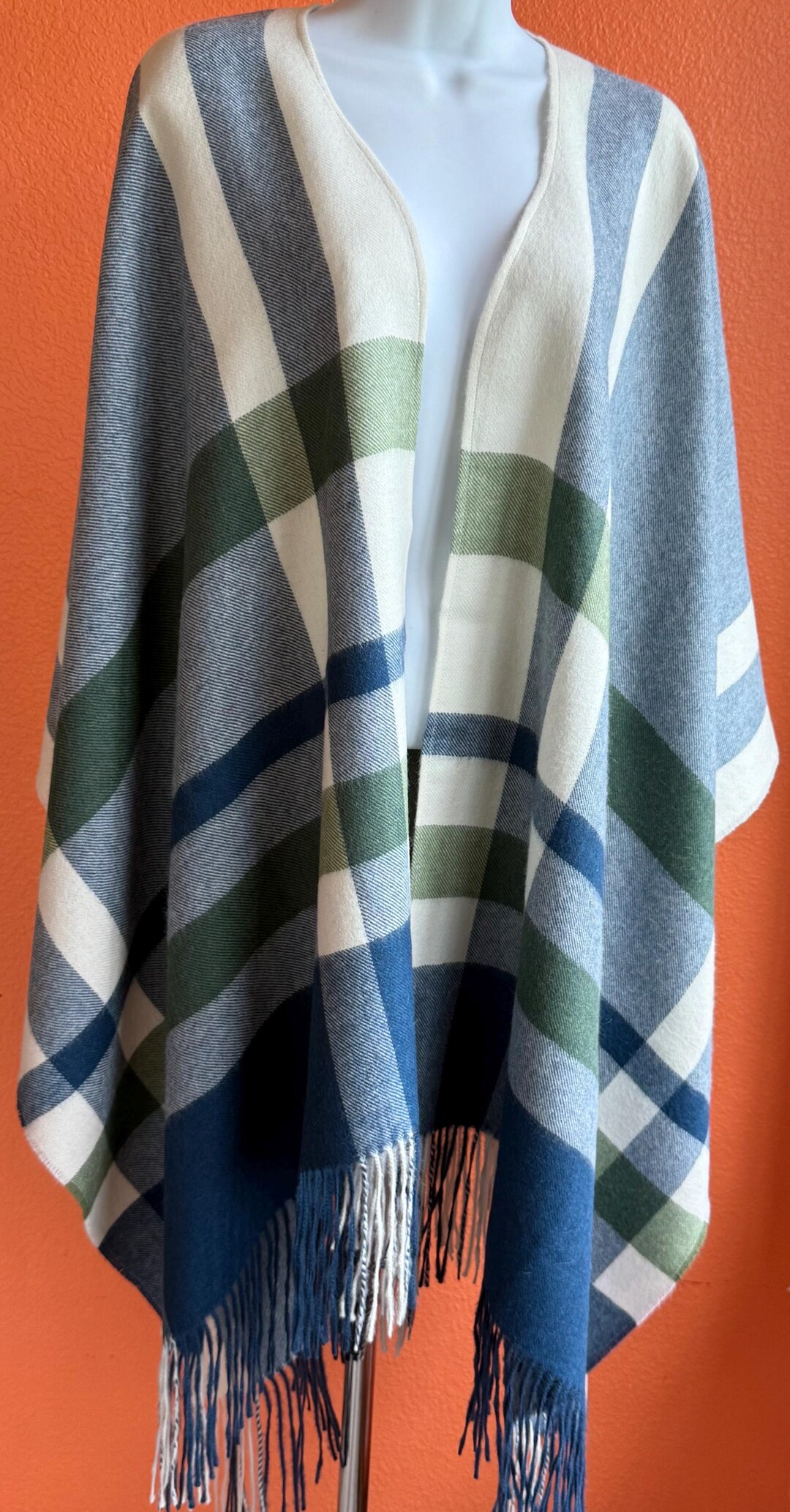 Gabriella Alpaca Ruana Wrap Cape Poncho Sarape Shawl Soft Stylish ...