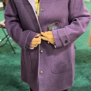 Sophia Quiet Luxury  Alpaca Hooded Jacket Lightweight warm, and Soft XL Size .