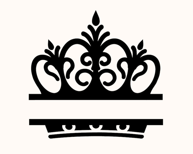 Free Free 203 Princess Crown Monogram Svg SVG PNG EPS DXF File