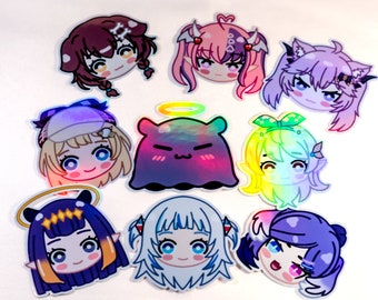 VTuber Holographic Stickers