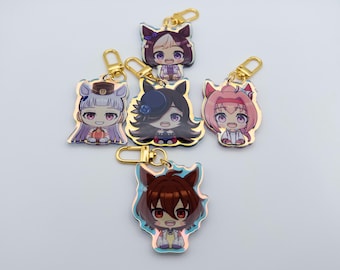 Uma Musume 5.5cm Holographic Keychains