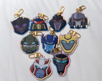 Transformers Animated 5.5cm Holographic Keychains
