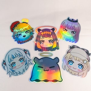 Hololive Myth Holographic Stickers