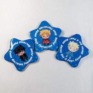 2.2&quot; Stampede Star Shaped Button Pin