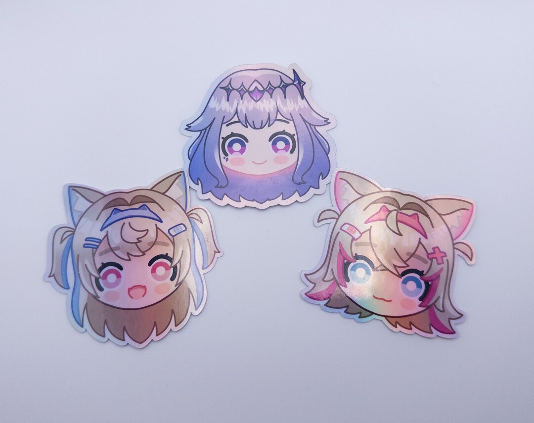 Hololive Advent Holographic Stickers - Etsy