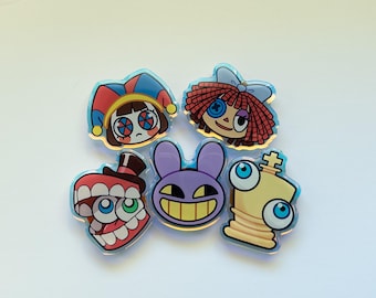 Digital Circus Rainbow Acrylic Phone Grip