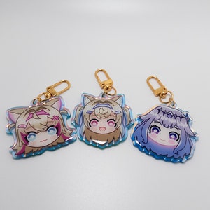 Hololive Advent 5.5cm Rainbow Acrylic Keychains